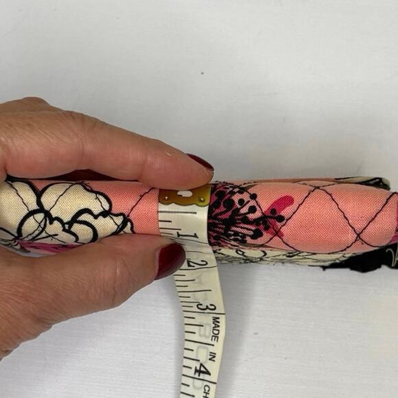 Vera Bradley Mocha Rouge Tre-Fold Wallet Pink Brown Quilted Retired 2011 - Picture 8 of 8